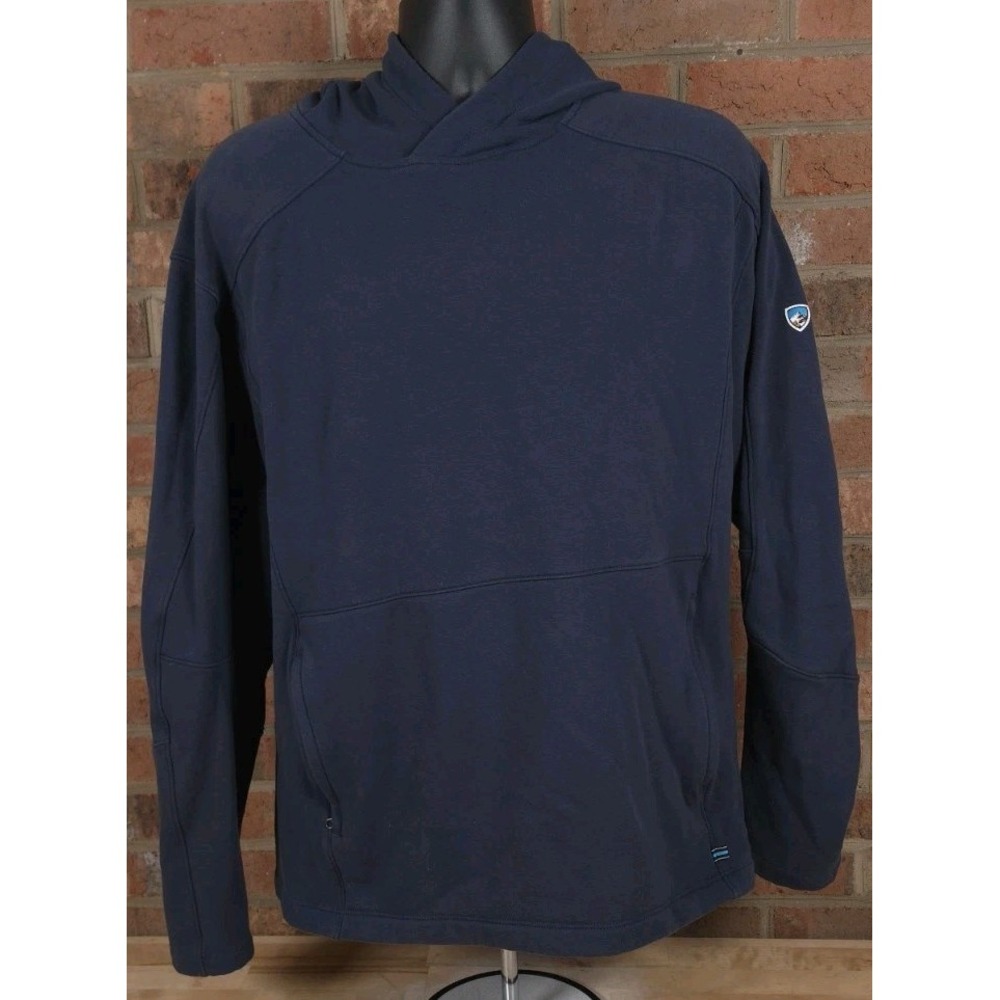KÜHL Spekter Blue Fleece Polyester Pullover Hoodie Sweatshirt Size 2XL